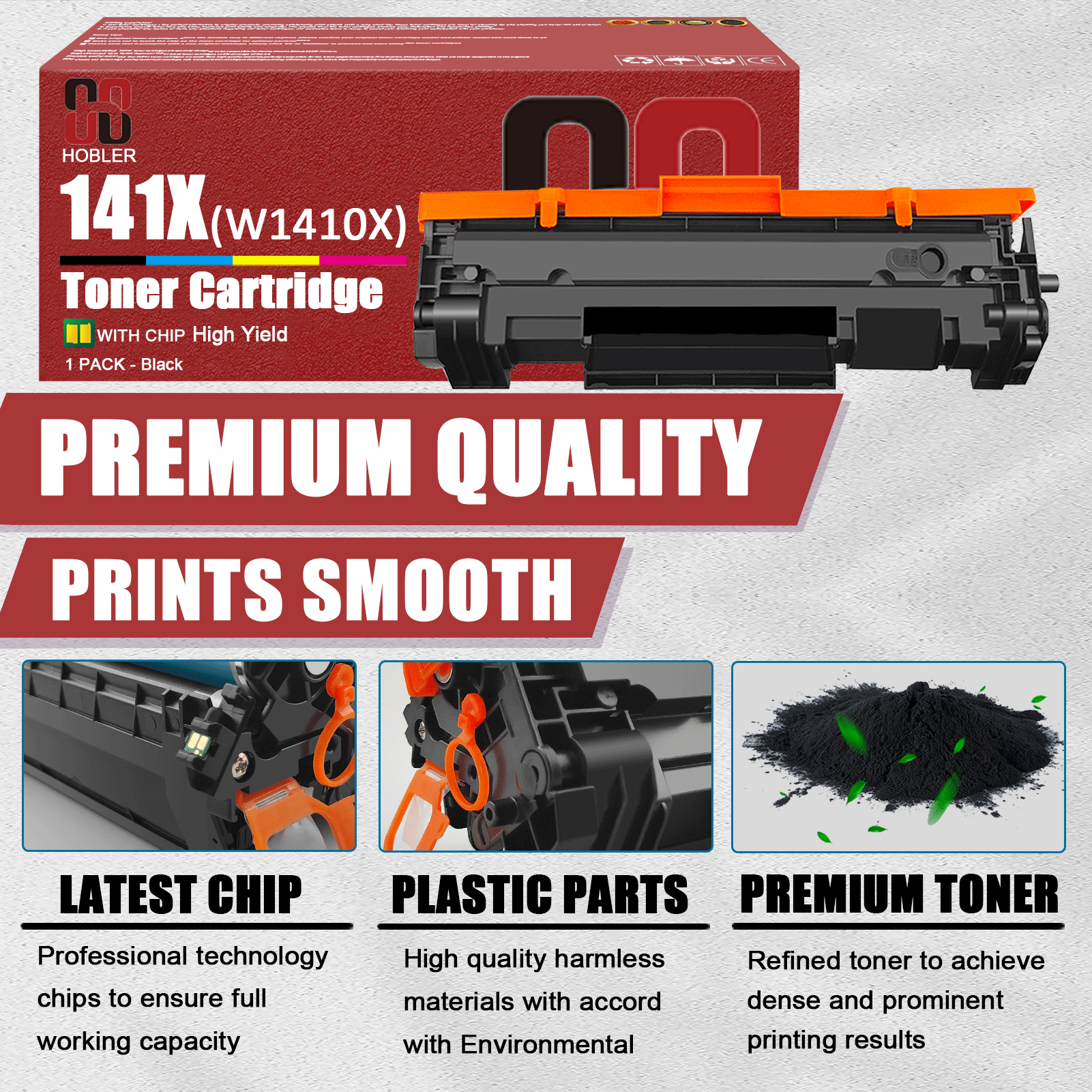 For HP 141X W1410X Toner Cartridge Work for HP LaserJet M110 M110w MFP M139 M140 M140w Printers