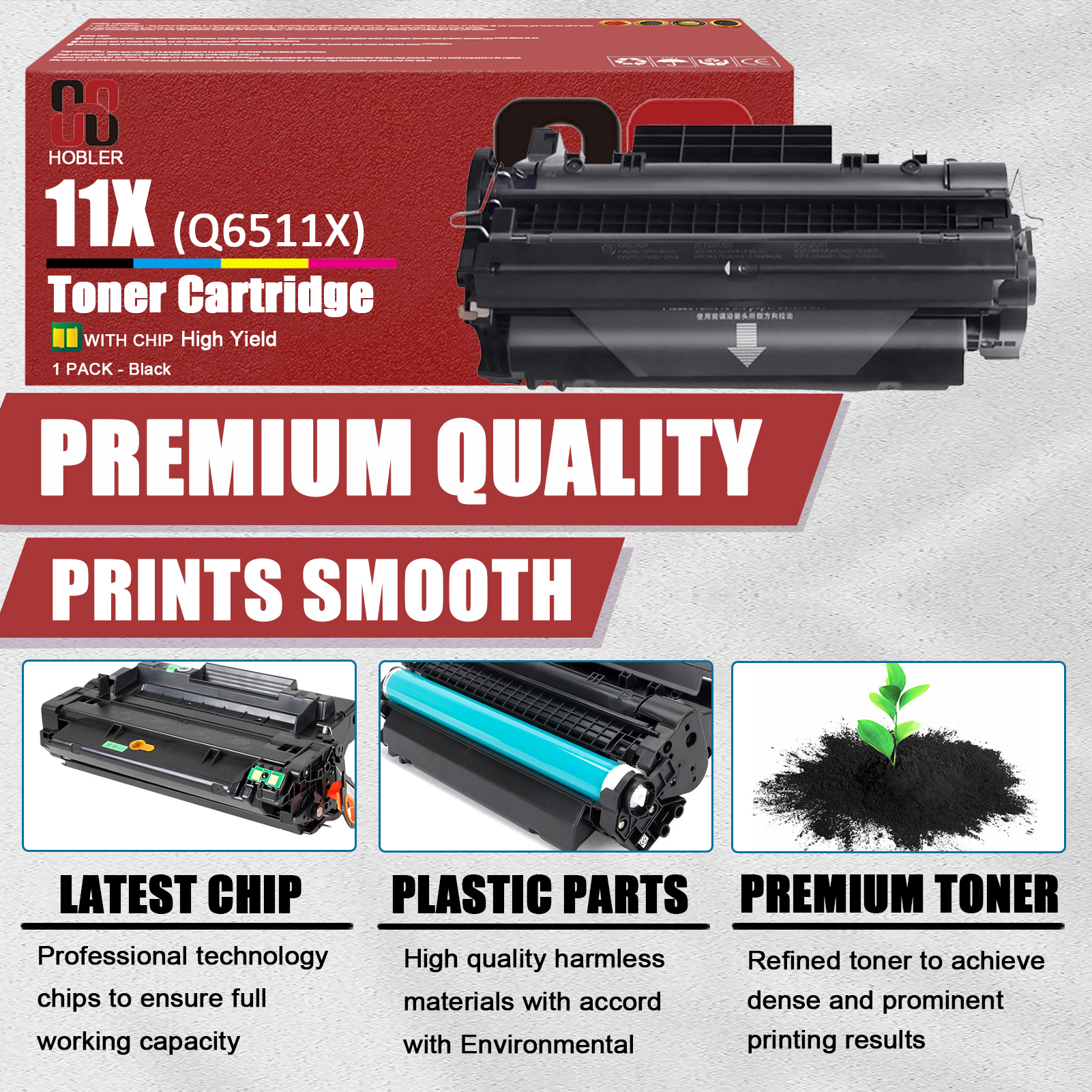 For HP 11X Q6511X Toner Cartridge Work for HP LaserJet 2430 2410 2420 2420d 2420n 2420dn 2430tn 2430dtn 2430n 2400 Printers