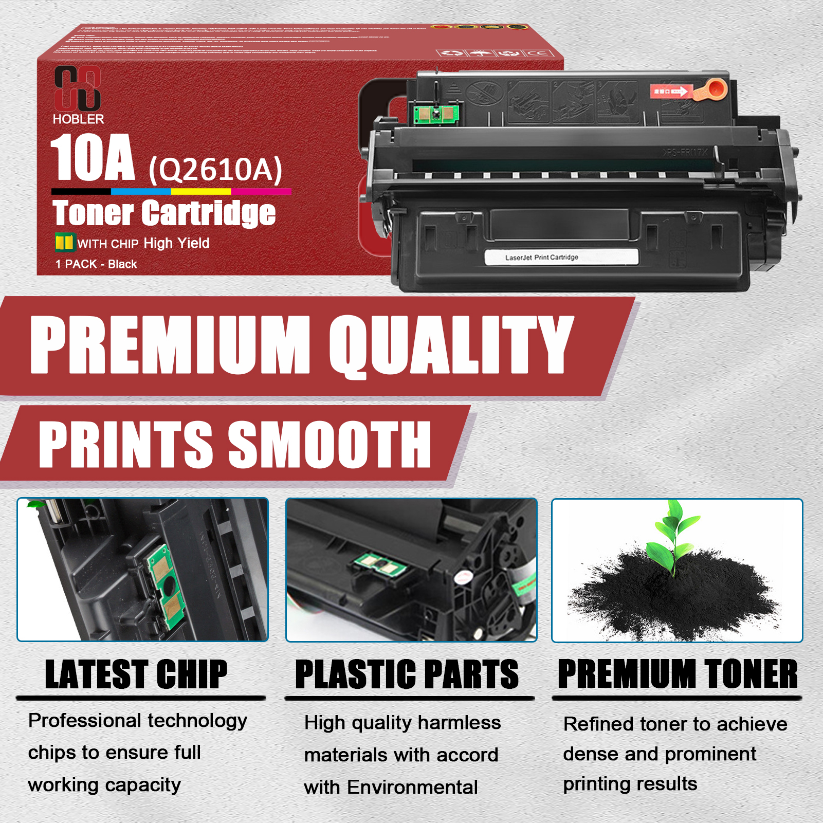 For HP 10A Q2610A Toner Cartridge Work for HP LaserJet 2300 2300d 2300dn 2300dtn 2300n 2300L Printers