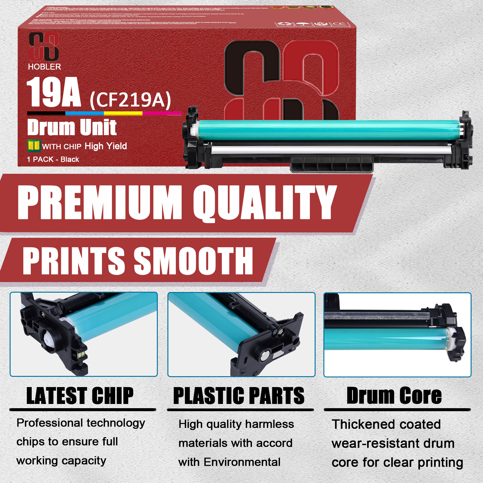For HP 19A CF219A Imaging Drum Unit Work for HP LaserJet Pro M102 M102a M102w MFP M130 M130a M130fn M130fw M130nw M132 M132a Printers