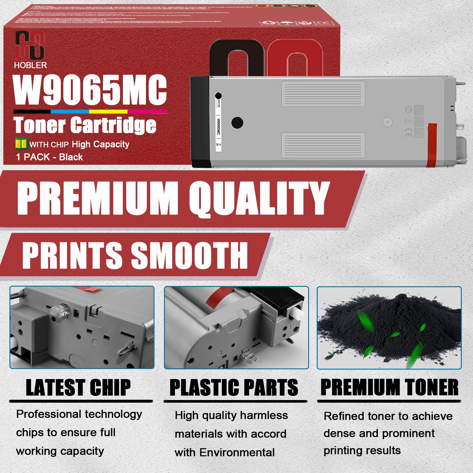 For HP W9065MC Toner Cartridge Work for HP LaserJet Managed MFP E73130dn E73135dn E73140dn Flow MFP E73130z E73135z Printers