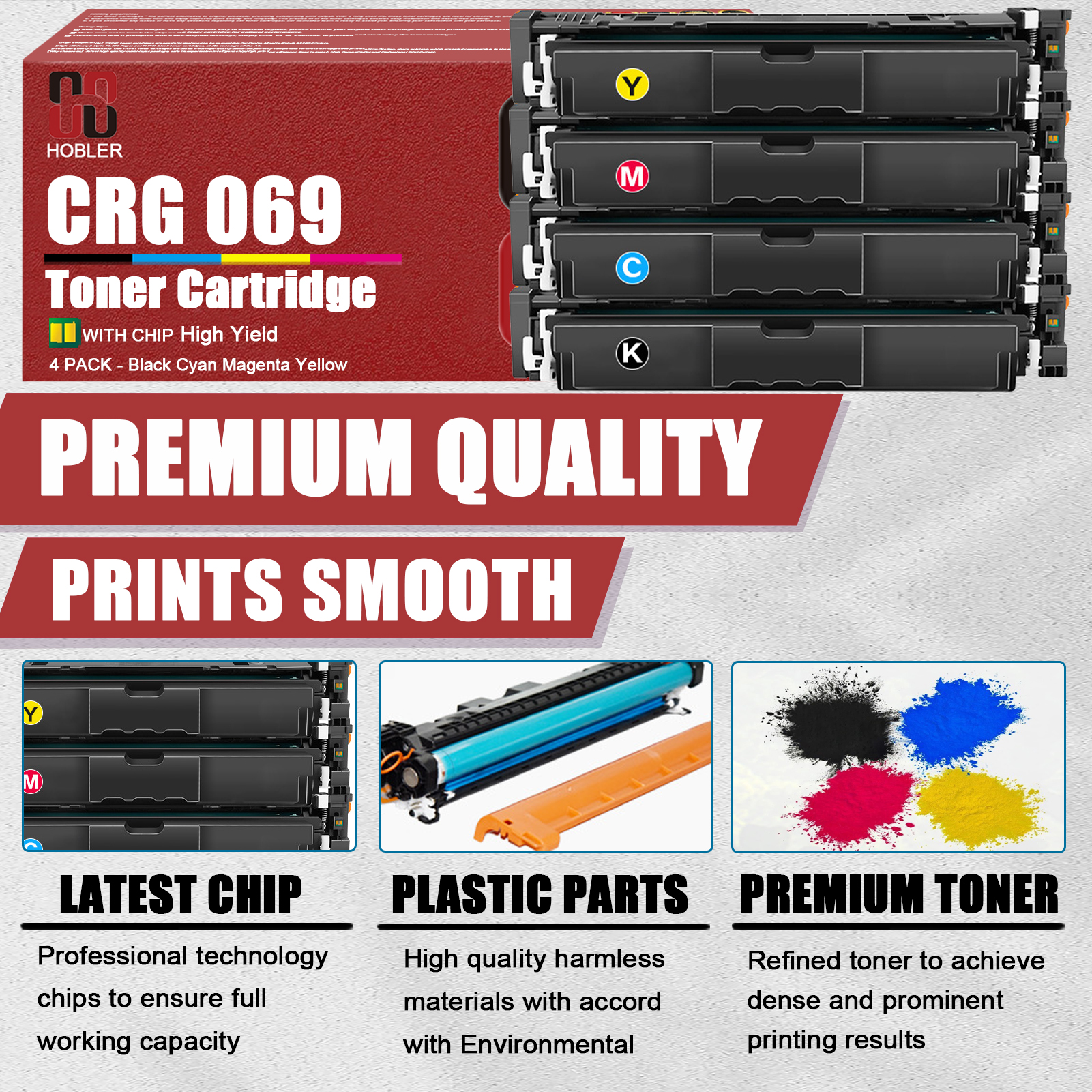For Canon 069 CRG-069 Toner Cartridge Work for Canon ImageCLASS MF753Cdw MF754Cdw MF750C MF751Cdw MF752Cdw MF755CDW Printers