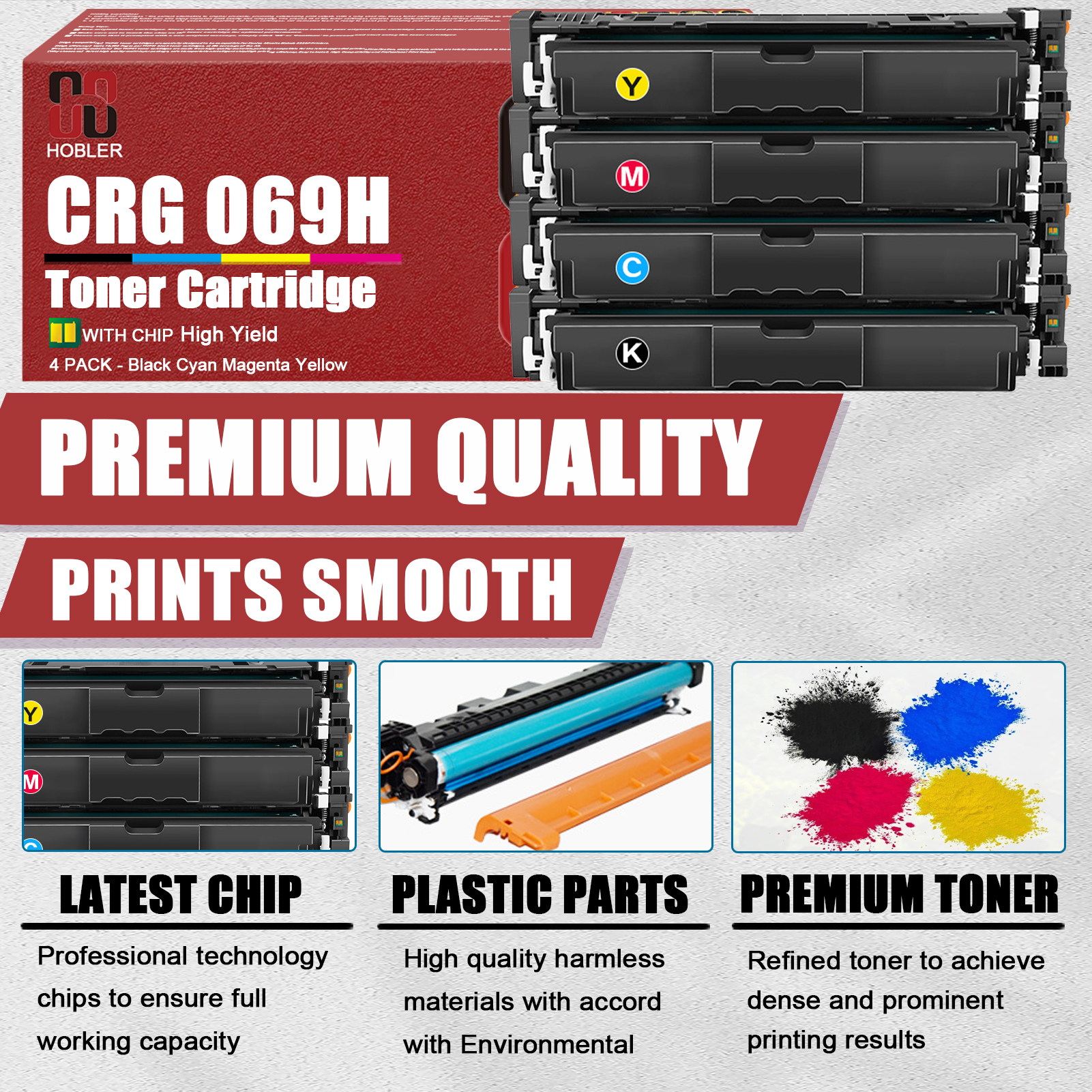 For Canon 069H CRG-069H Toner Cartridge Work for Canon ImageCLASS MF753Cdw MF754Cdw MF750C MF751Cdw MF752Cdw MF755CDW Printers
