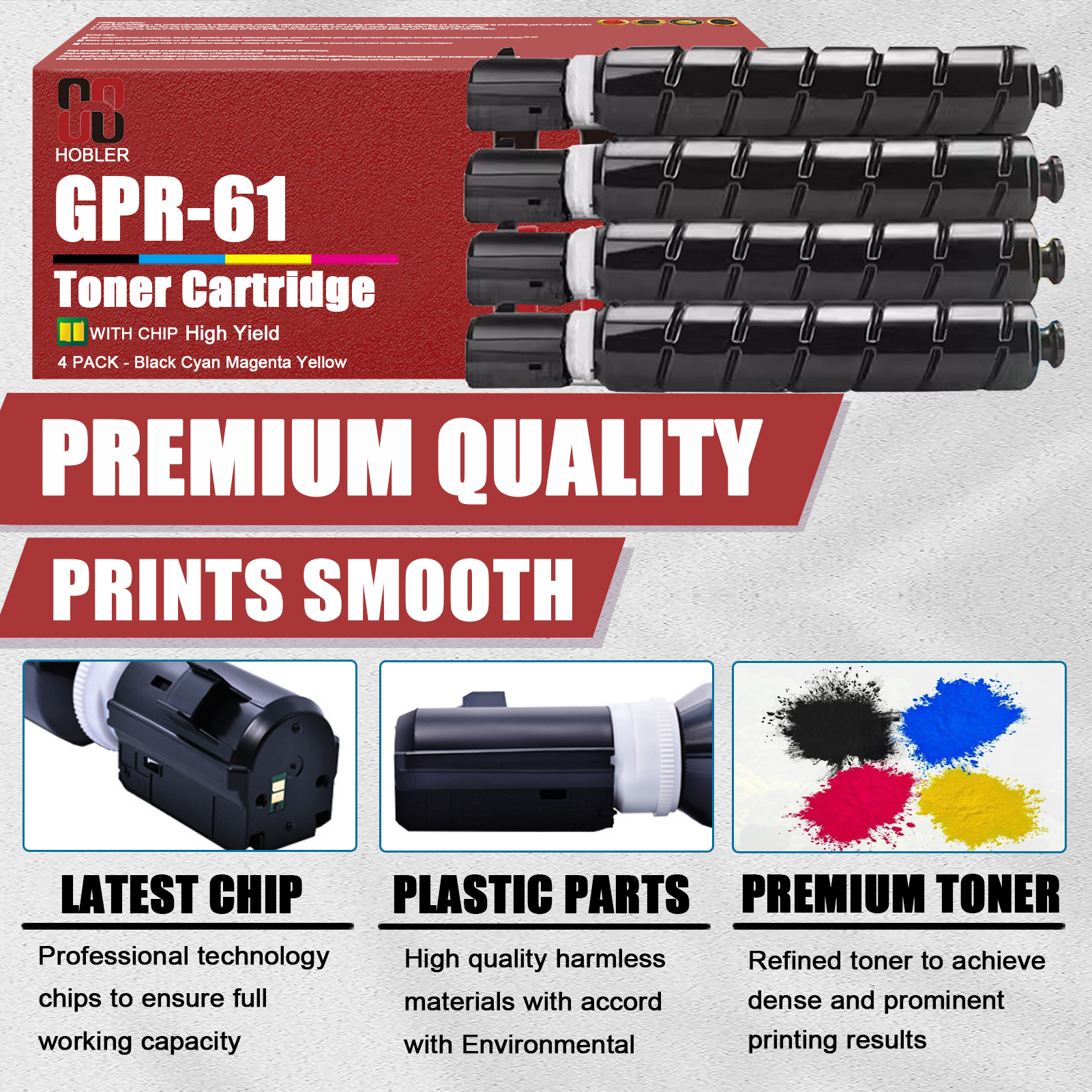 For Canon GPR61 GPR-61 3763C003 3764C003 3765C003 3766C003 Toner Cartridge Work for Canon imageRunner ADVANCE DX C5840i C5850i C5860i C5870i Printers