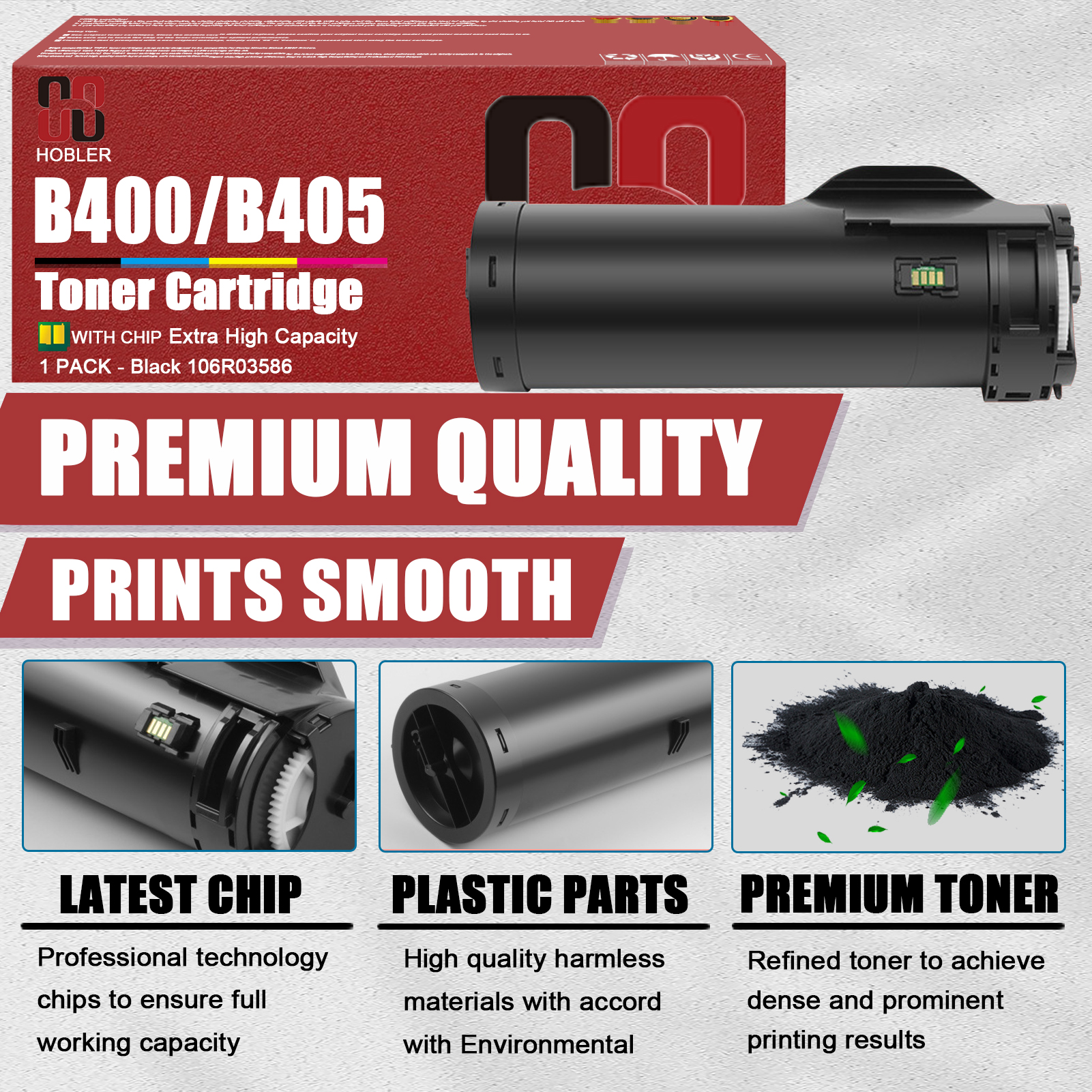 For Xerox 106R03586 Toner Cartridge Work for Xerox VersaLink B400 B405 B400DN B400N B405N Printers