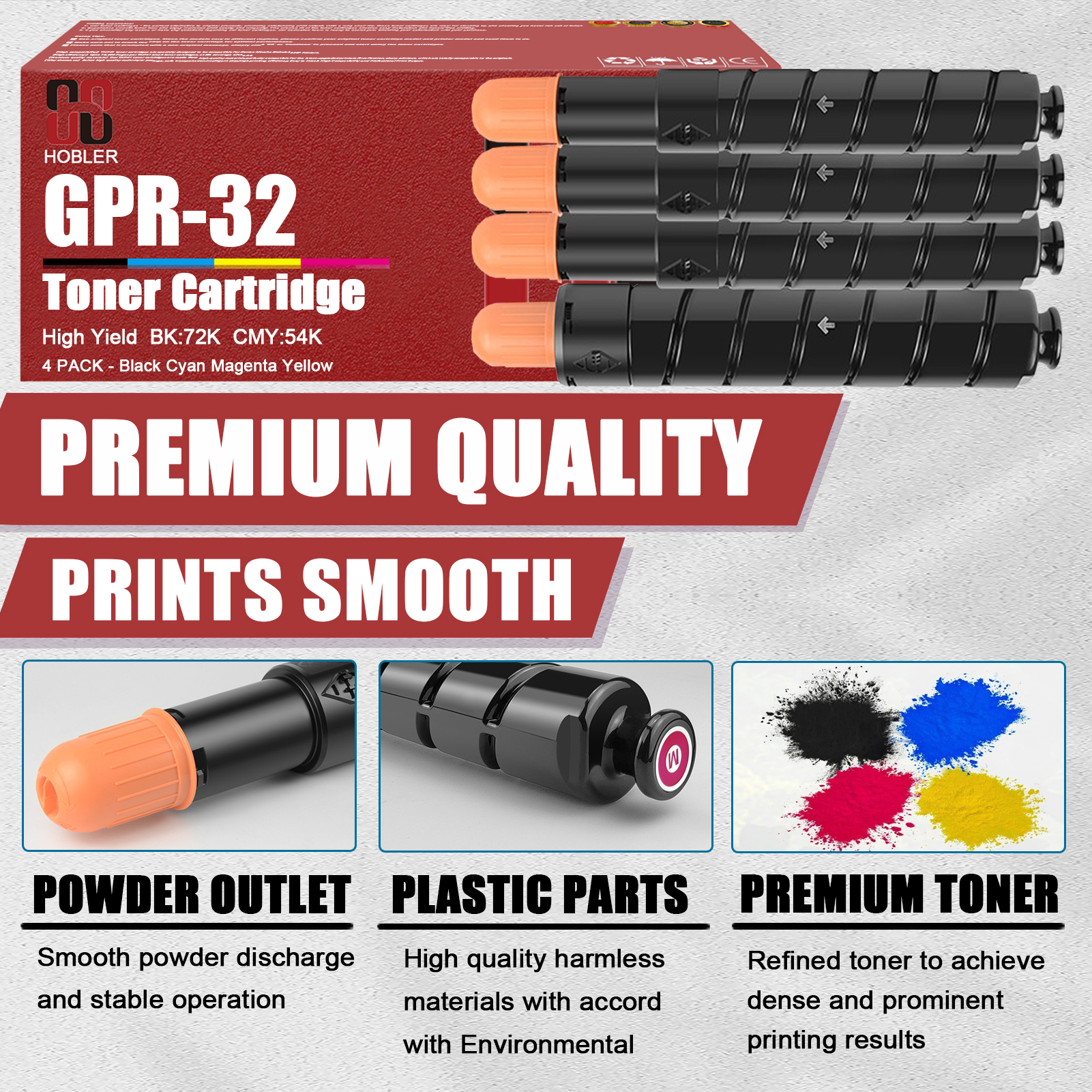 For Canon GPR-32 2791B003AA 2795B003AA 2799B003AA 2803B003AA Toner Cartridge Work for Canon ImageRunner C9075 C9065 C9270 C9280 Copiers
