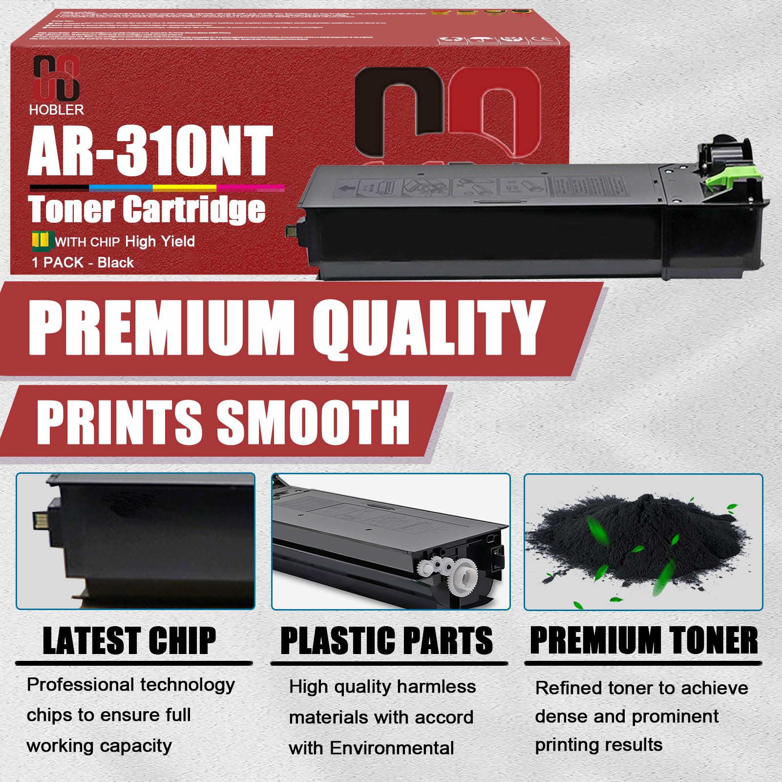 For Sharp AR-310 AR-310NT Toner Cartridge Work for Sharp AR-M208 AR-M236 AR-M237 AR-M256 AR-M257 AR-M276 AR-M277 AR-M316 AR-M317 AR-M318 AR-215 AR-235 AR-275 Printers-PrintsBoost