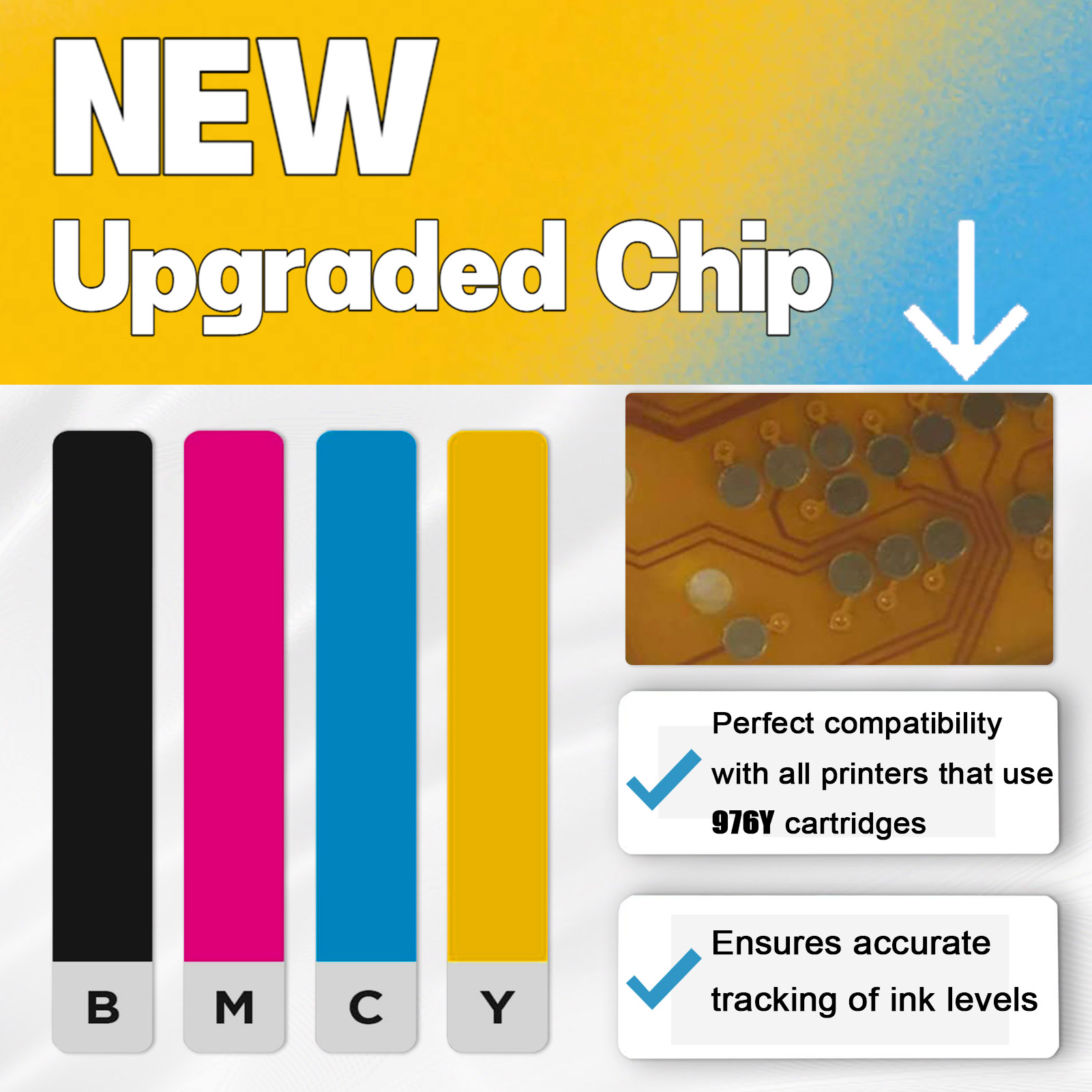 For HP 976Y Ink Cartridge Work For HP Pagewide Pro 552dw 577dw 577z, PageWide Managed P55250dw P57750dw Printers-PrintsBoost