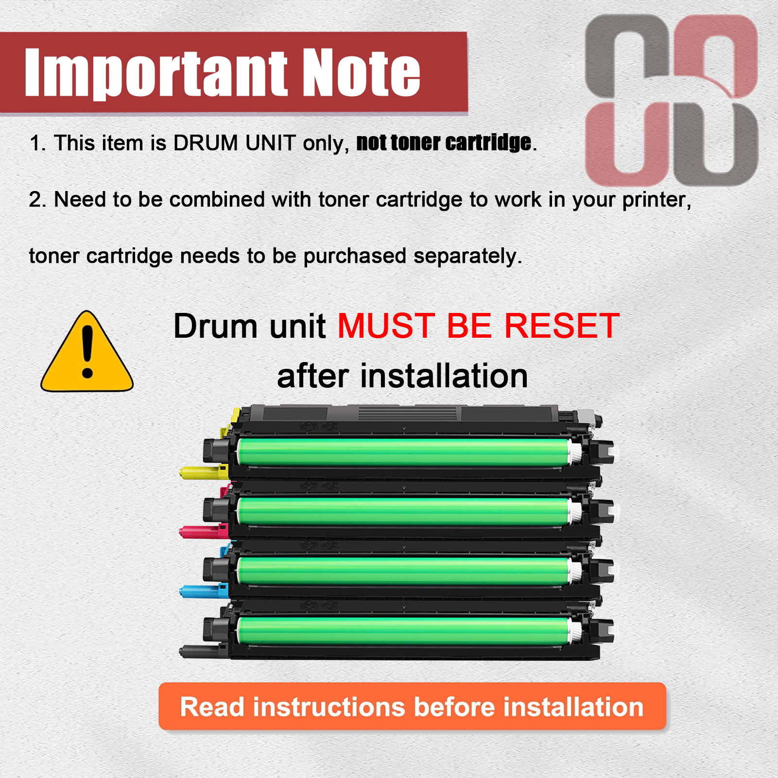 For Xerox 108R01121 Imaging Drum Unit Work for Xerox Phaser 6600 VersaLink C400 C405 WorkCentre 6605 6655 Printers-PrintsBoost