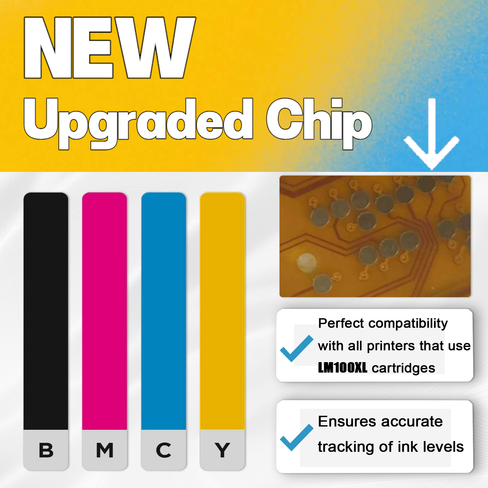 For Lexmark 100 100XL 105XL 108XL Ink Cartridge Work for Lexmark S301 S302 S305 S405 S409 S505 S605 S308 S408 Printers-PrintsBoost