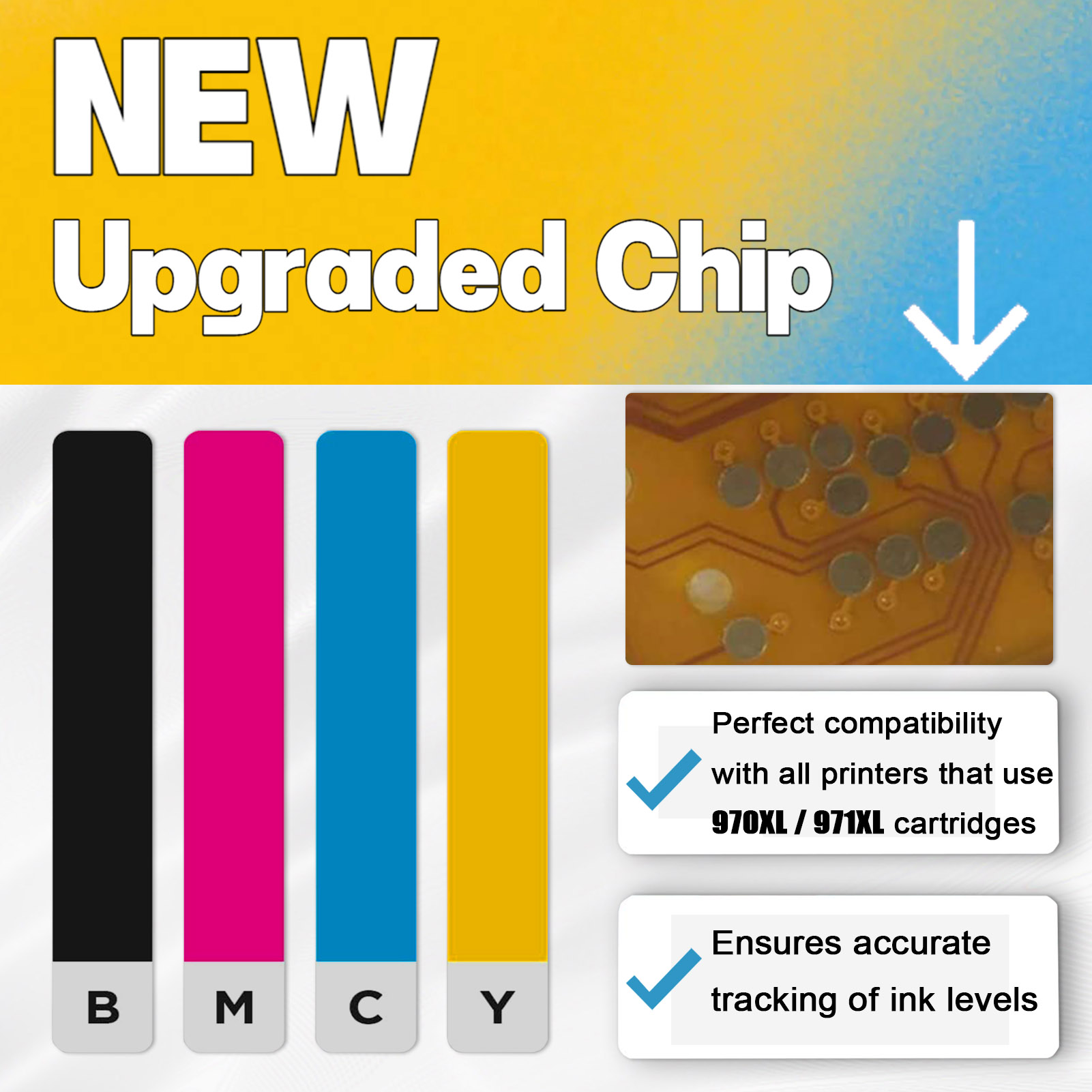 For HP 970XL 971XL Ink Cartridge Work For HP OfficeJet Pro X451dn X451dw X476dn X476dw X551dw X576dw Printers-PrintsBoost