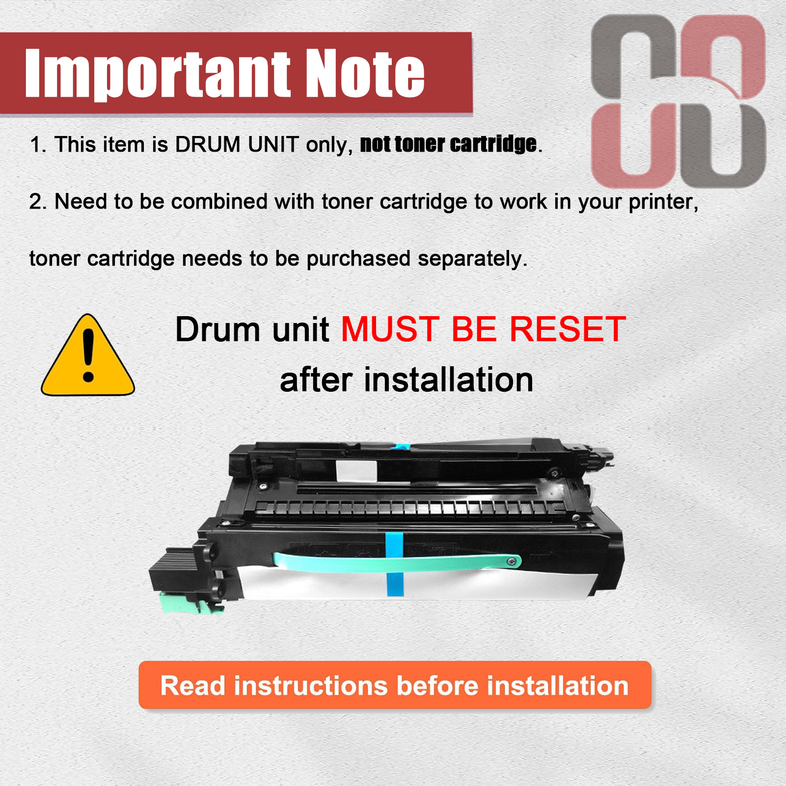 For Samsung SCX-R6555A Black Imaging Drum Unit Work for Samsung MultiXpress SCX-6545N SCX-6555N Printers-PrintsBoost