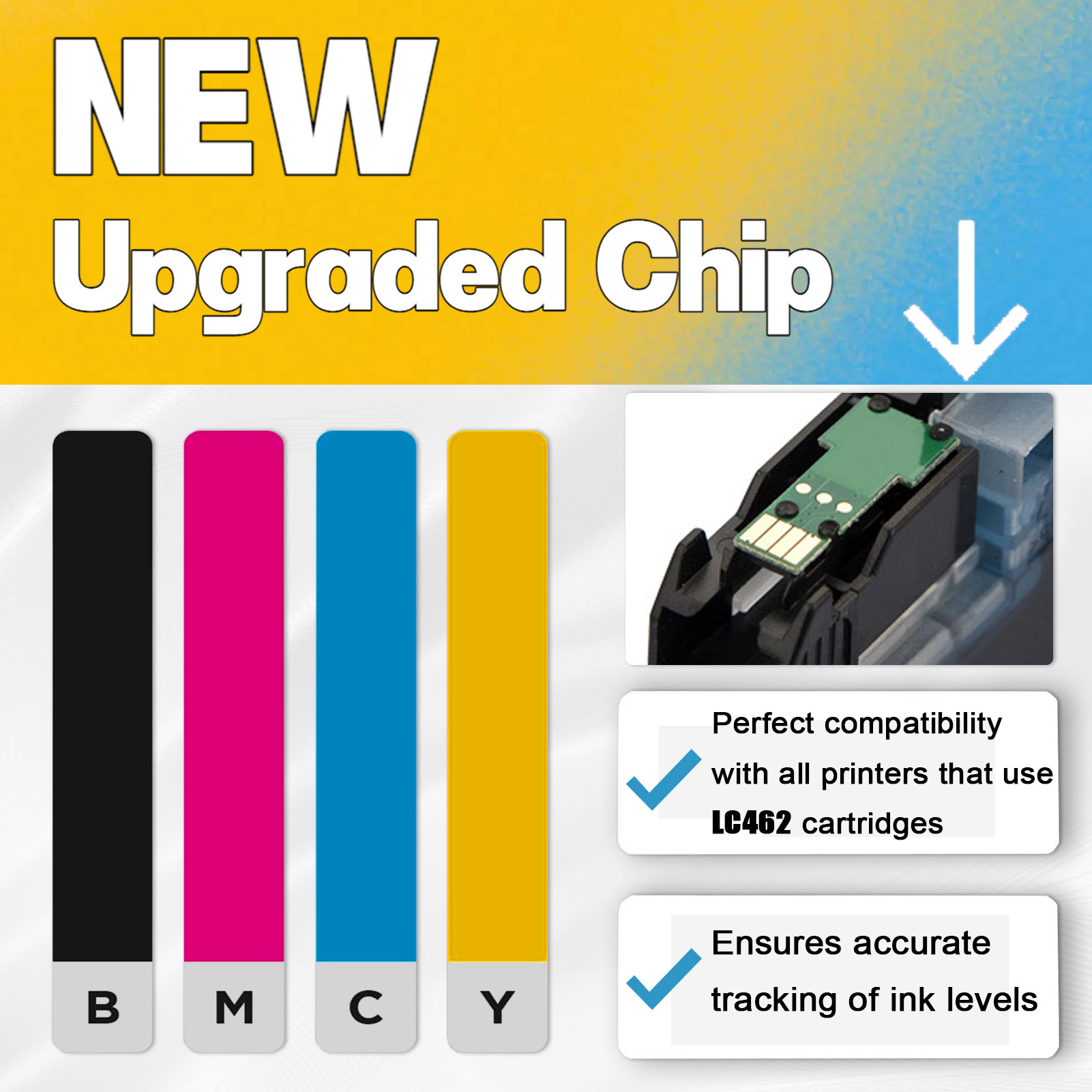 For Brother LC462 Ink Cartridge Work For Brother MFC-J2340DW MFC-J3540DW MFC-J3940DW Printers