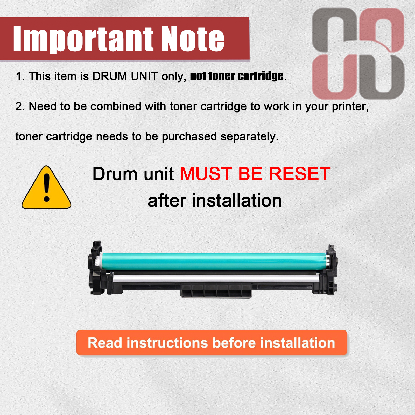 For HP 19A CF219A Imaging Drum Unit Work for HP LaserJet Pro M102 M102a M102w MFP M130 M130a M130fn M130fw M130nw M132 M132a Printers