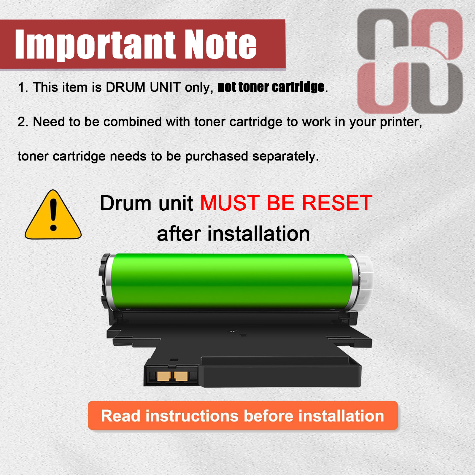 For HP 132A W1132A Imaging Drum Unit Work for HP Color Laser 150a 150nw MFP 178nw 178nwg 179fnw 179fwg Printers
