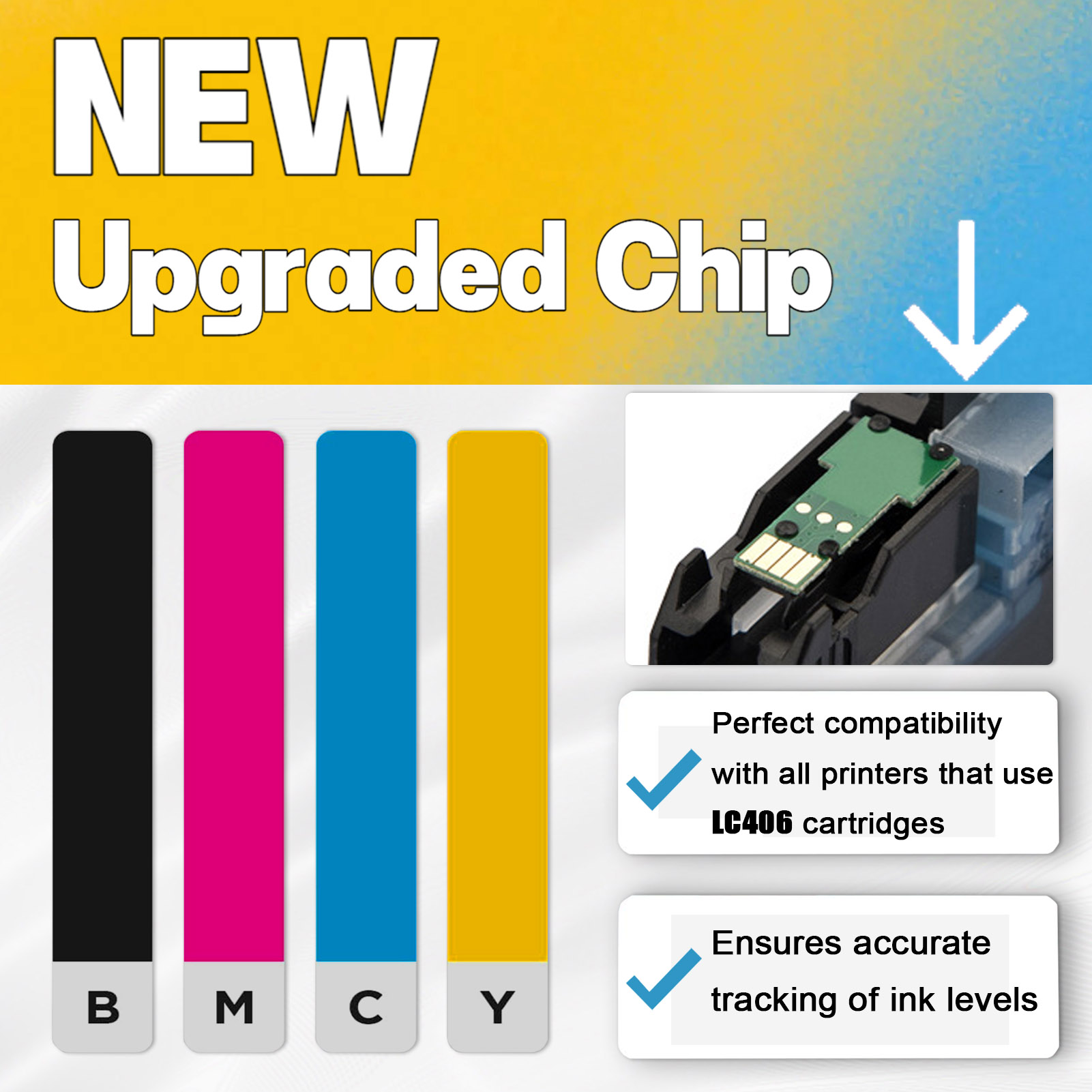 For Brother LC406 Ink Cartridge Work For Brother HL-JF1 MFC-J4335DW MFC-J4345DW MFC-J4535DW MFC-J5855DW MFC-J5955DW Printers-PrintsBoost