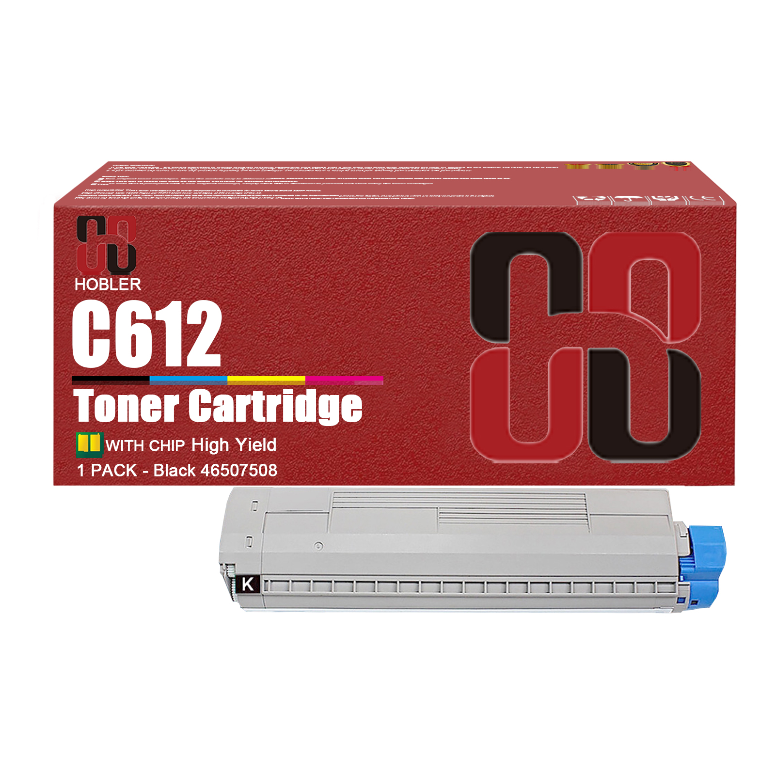 For OKI 46507508 46507507 46507506 46507505 Toner Cartridge Work for OKI Data C612 C612n C612dn Printers