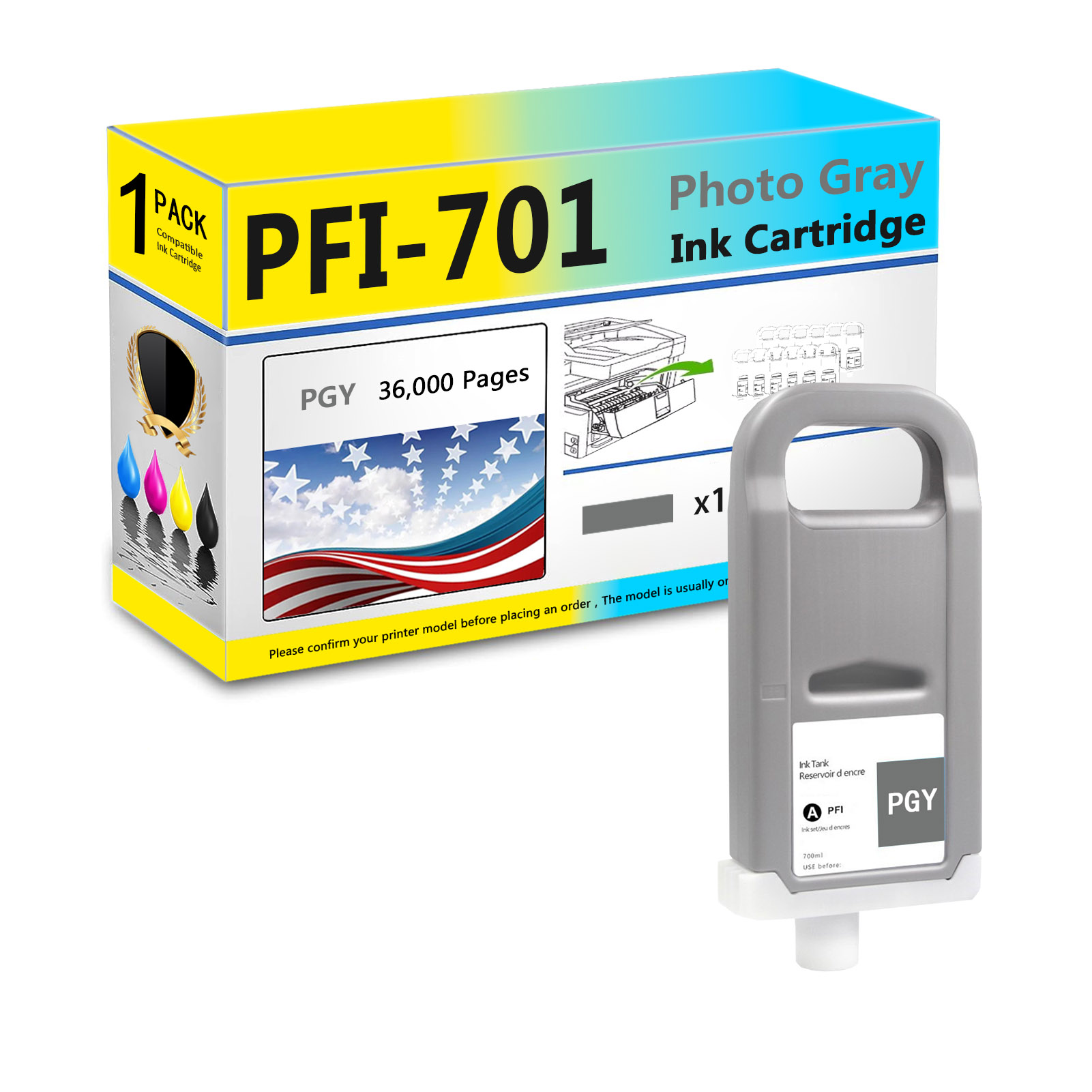 For Canon PFI-701 Ink Cartridge Work For Canon ImagePROGRAF IPF8000 IPF8000S IPF8100 IPF9000 IPF9000s IPF9100 Printers-PrintsBoost
