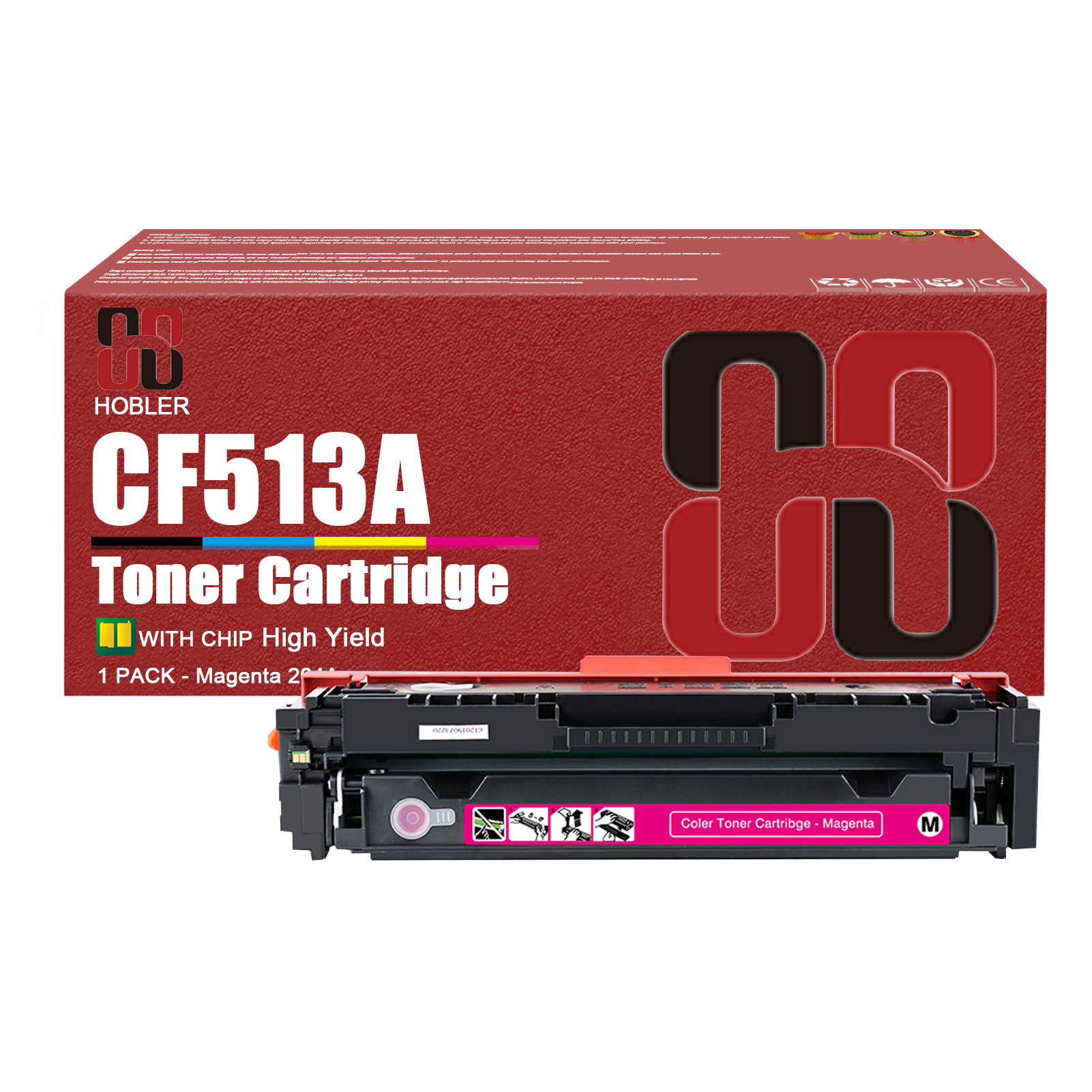 For HP 204A CF510A CF511A CF512A CF513A Toner Cartridge Work for HP Color LaserJet Pro MFP M180nw M180n M181fw M154nw M154a Printers-PrintsBoost