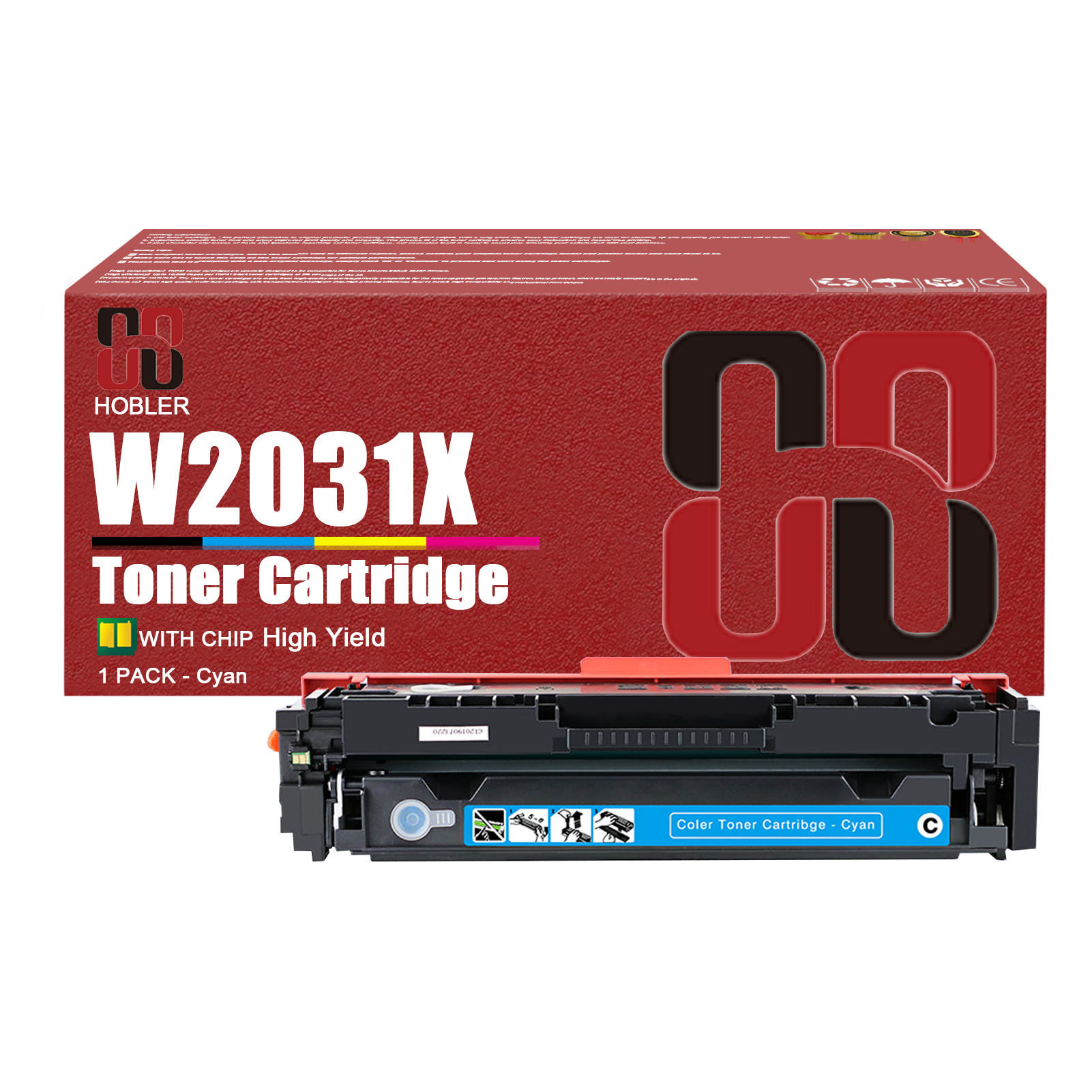 For HP 415X W2030X W2031X W2032X W2033X Toner Cartridge Work for HP M454dn M454dw M454nw MFP M479dw M479fdn M479fdw M479fnw Printers