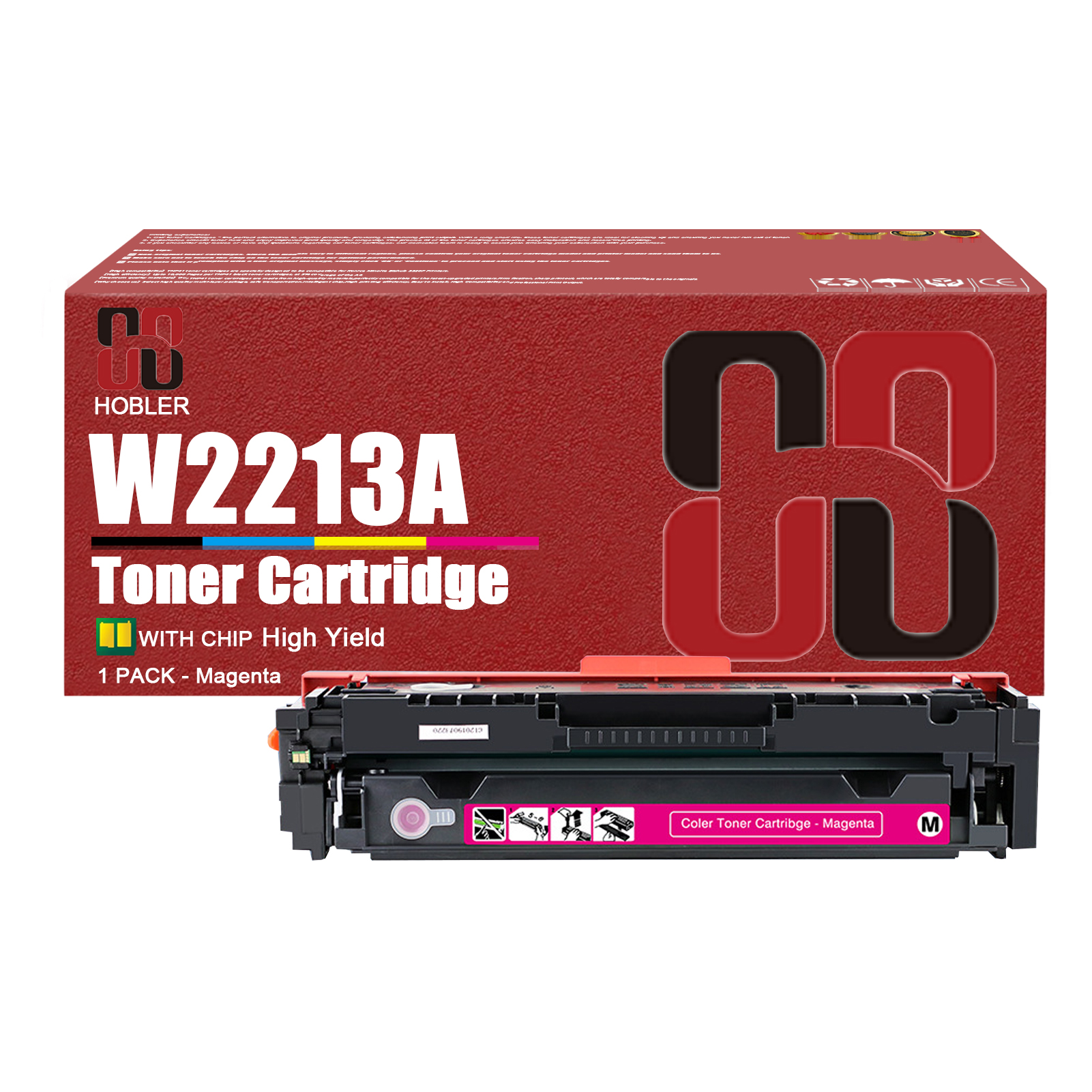 For HP 207A W2210A W2211A W2212A W2213A Toner Cartridge Work for HP Color LaserJet Pro M255dw M255nw M282nw M283fdn M283fdw Printers-PrintsBoost