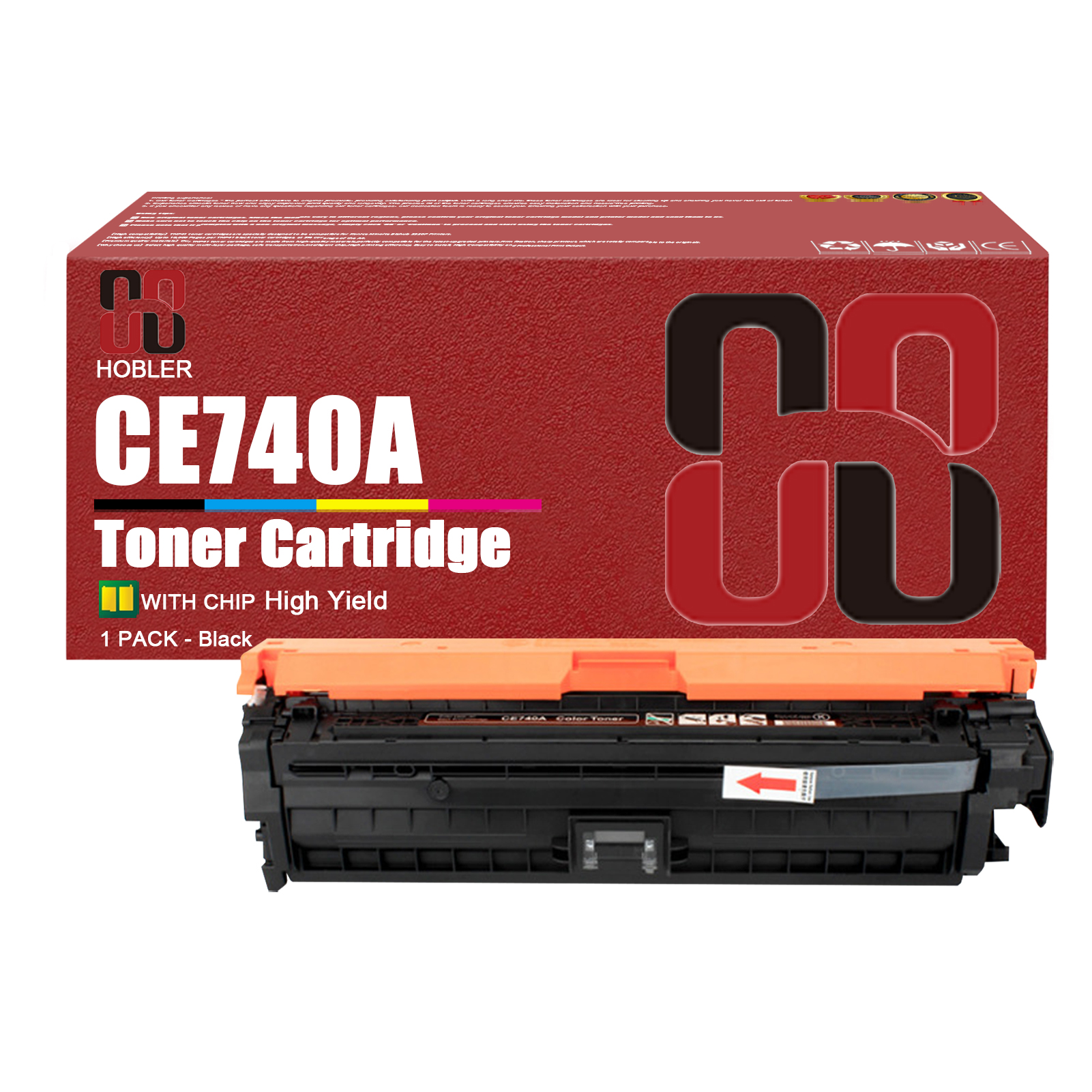 For HP 307A CE740A CE741A CE742A CE743A Toner Cartridge Work for HP Color LaserJet Professional CP5220 CP5225 CP5225n CP5225dn Printers-PrintsBoost