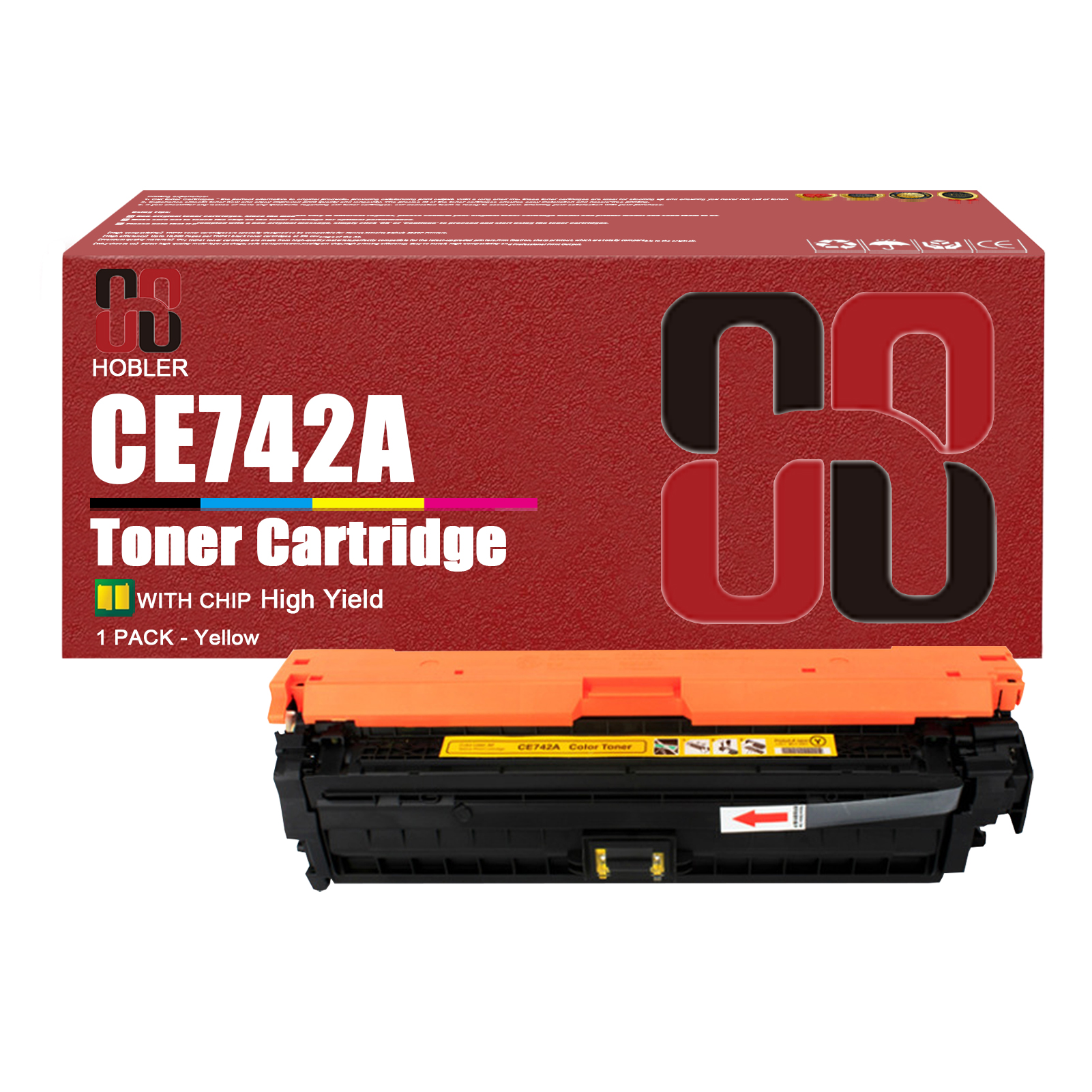 For HP 307A CE740A CE741A CE742A CE743A Toner Cartridge Work for HP Color LaserJet Professional CP5220 CP5225 CP5225n CP5225dn Printers-PrintsBoost