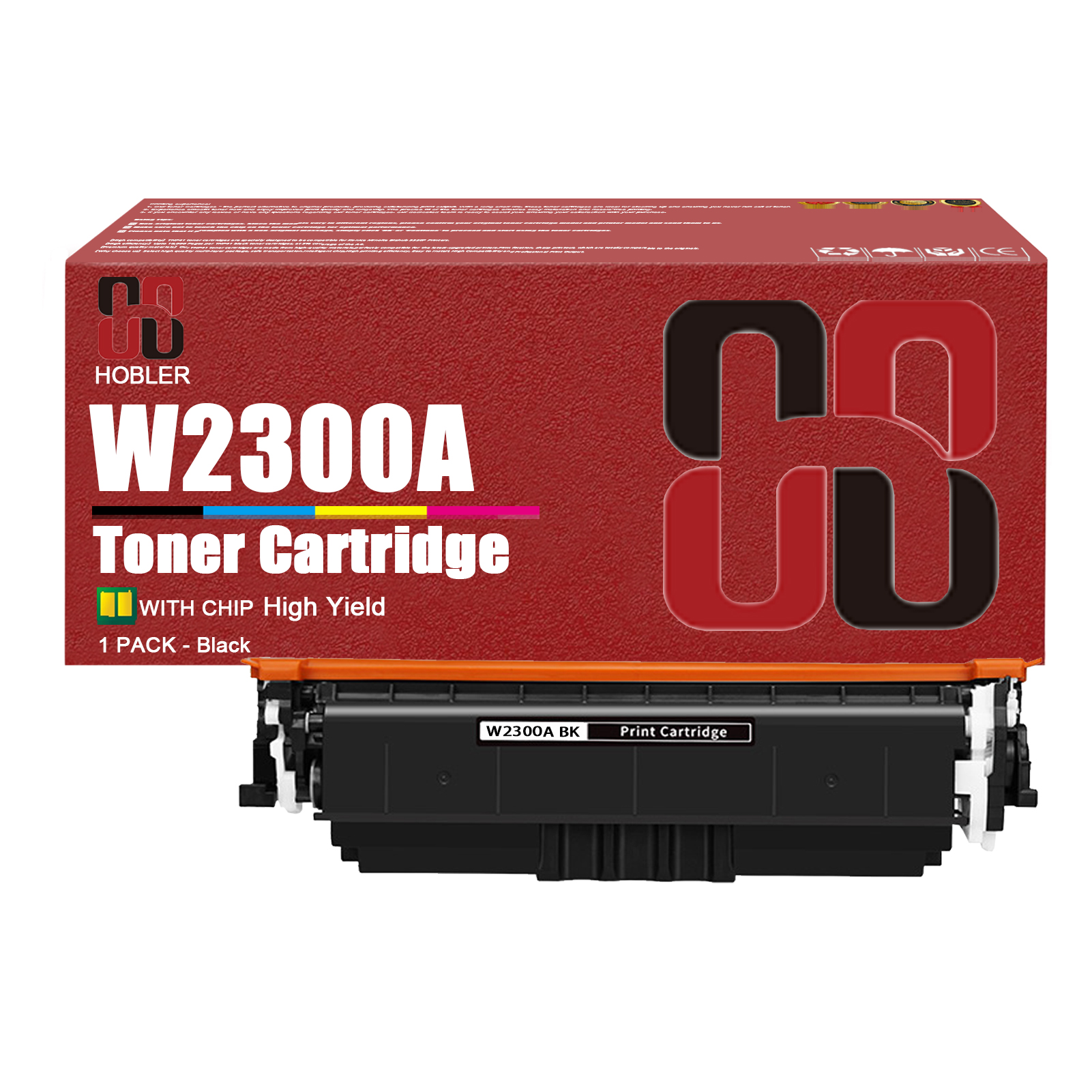 For HP 230A W2300A W2301A W2303A W2302A Toner Cartridge Work for HP Color LaserJet Pro 4203dw 4203dn MFP 4303dw 4303fdw Printers, Black │W2300A, Cyan │W2301A, Magenta │W2303A, Yellow │W2302A-PrintsBoost
