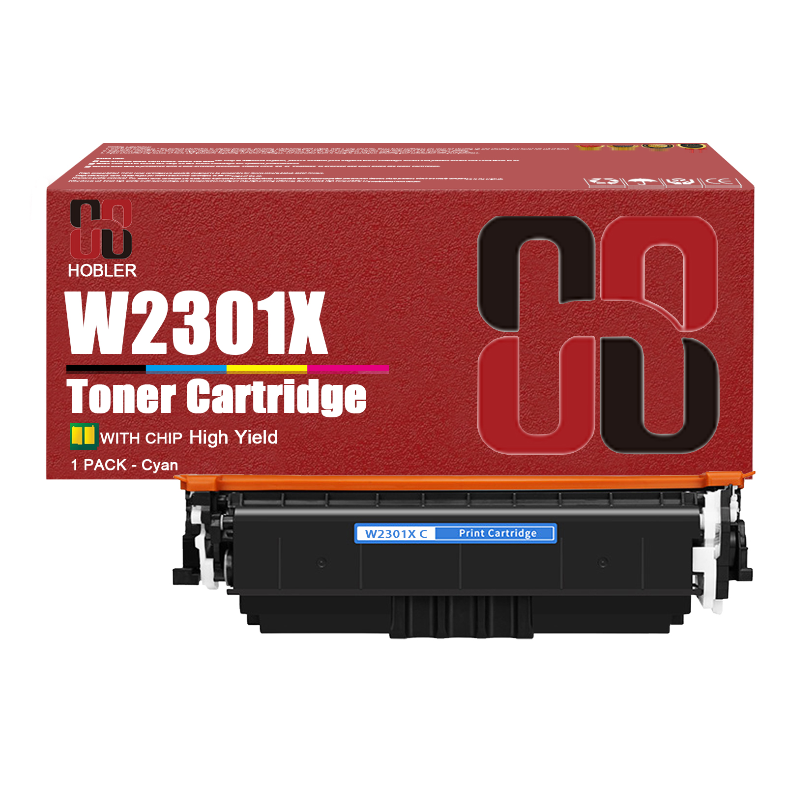 For HP 230X W2300X W2301X W2303X W2302X Toner Cartridge Work for HP Color LaserJet Pro 4203dw 4203dn MFP 4303dw 4303fdw Printers, Black │W2300X, Cyan │W2301X, Magenta │W2303X, Yellow │W2302X-PrintsBoost
