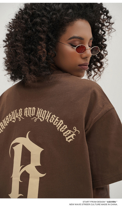 Kaisorn 2025 new classic loose cotton short-sleeved T-shirt trendy street men