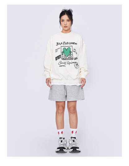 Green heart sweatshirt