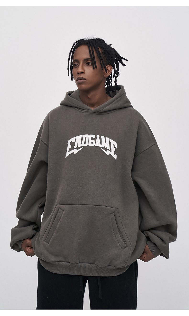 Kaisorn 2025 Hoodie foam printed letters men's loose top