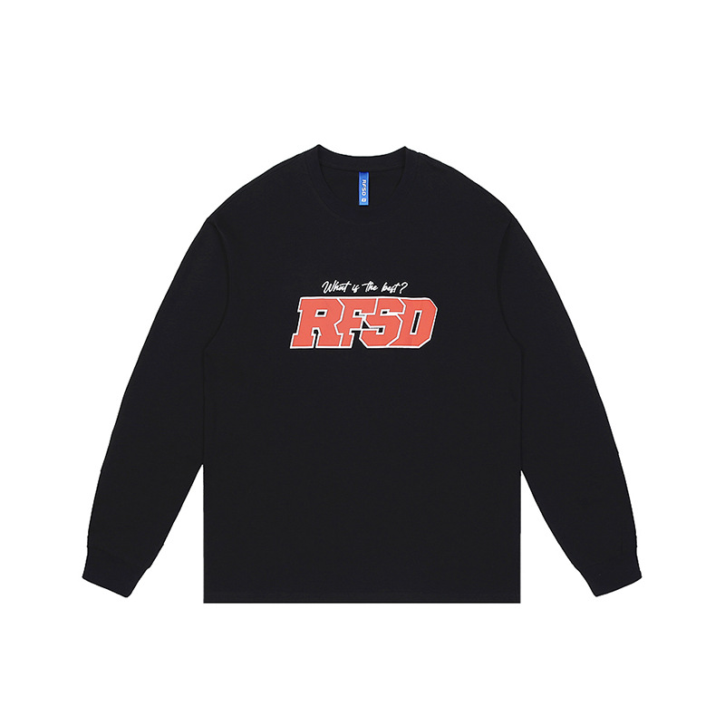 Kaisorn2024秋冬新品原创国潮印花长袖t恤250g宽松圆领t恤男