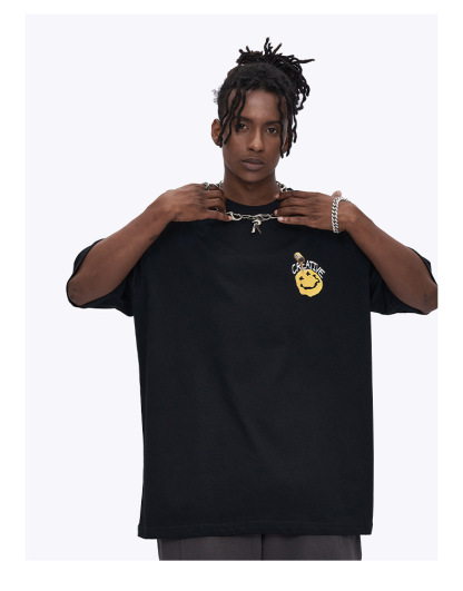 Kaisorn 2025 Glue printing loose short-sleeved street style loose versatile men