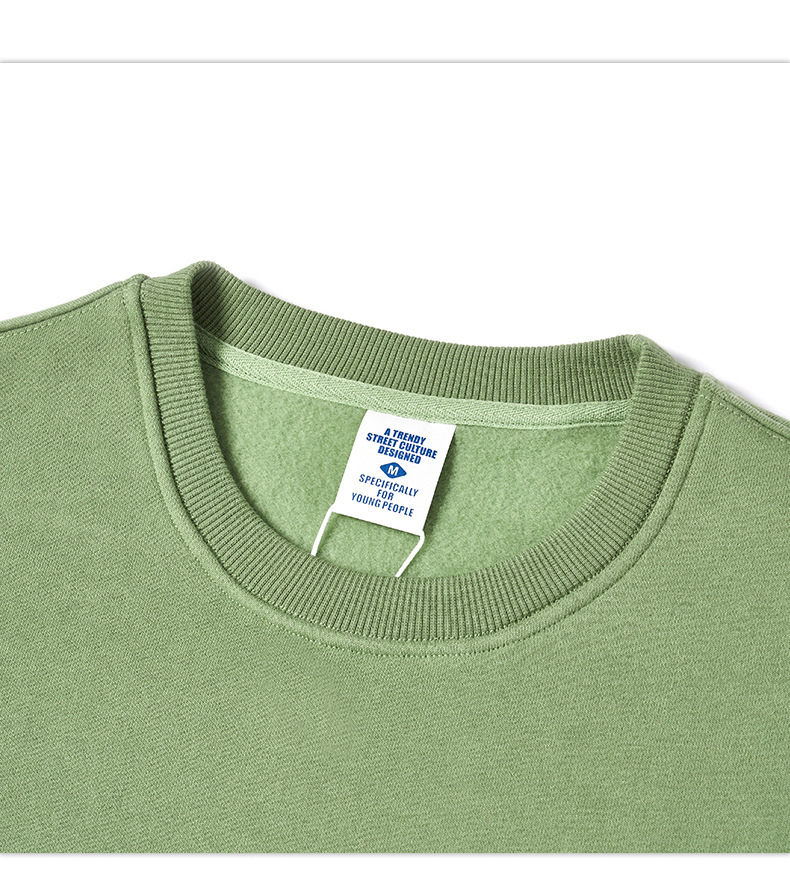 Embroidered smiley face sweatshirt