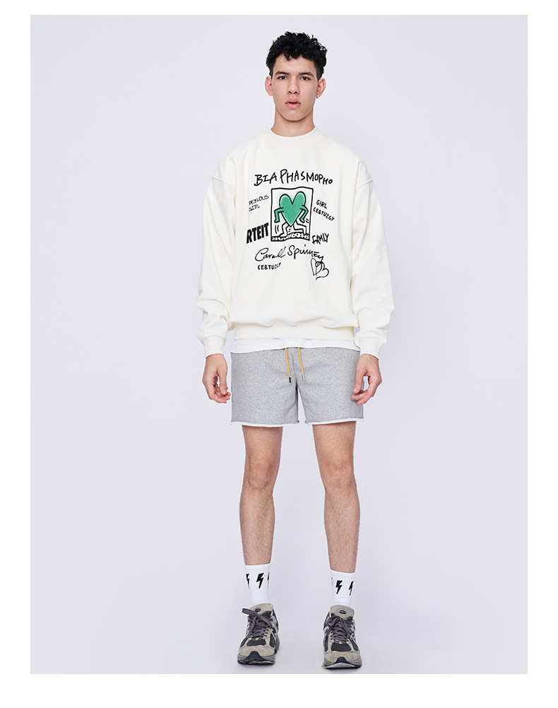 Green heart sweatshirt