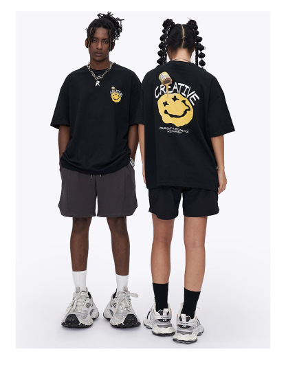 Kaisorn 2025 Glue printing loose short-sleeved street style loose versatile men