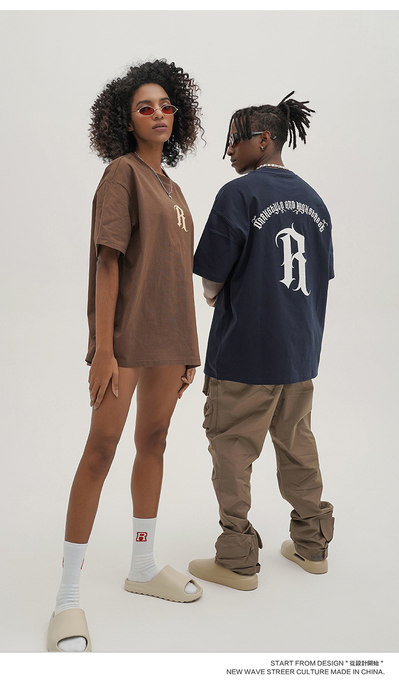 Kaisorn 2025 new classic loose cotton short-sleeved T-shirt trendy street men