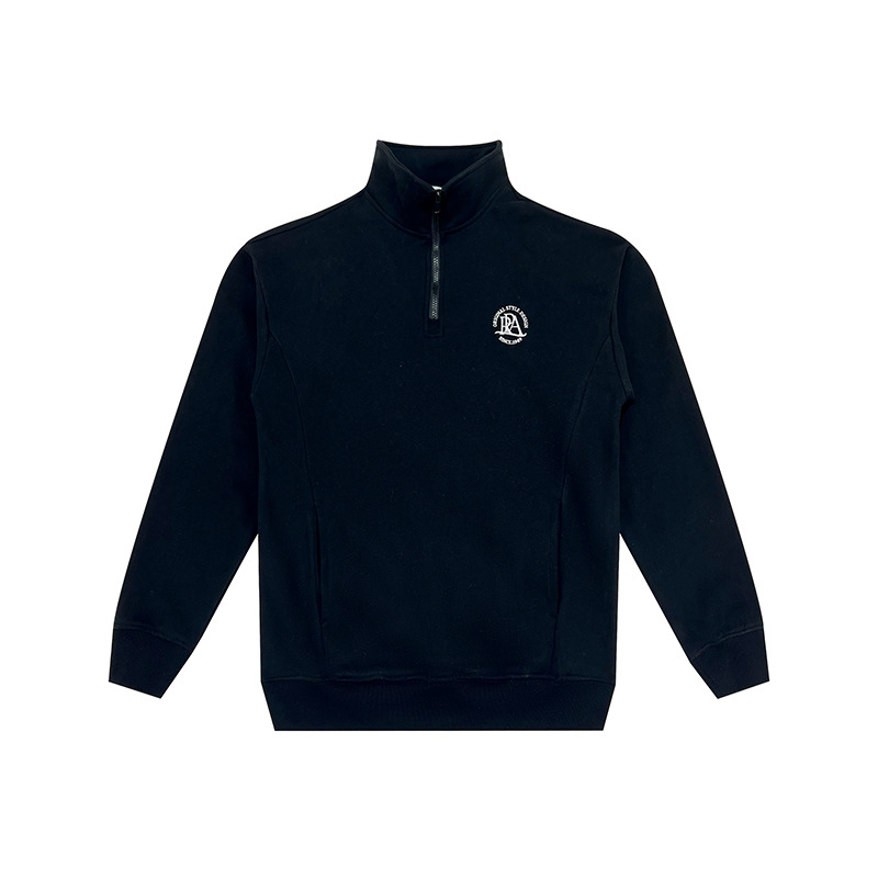 Kaisorn 2024 Embroidered Lapel Half Zipper Sweatshirt Men's Loose POLO Collar Top