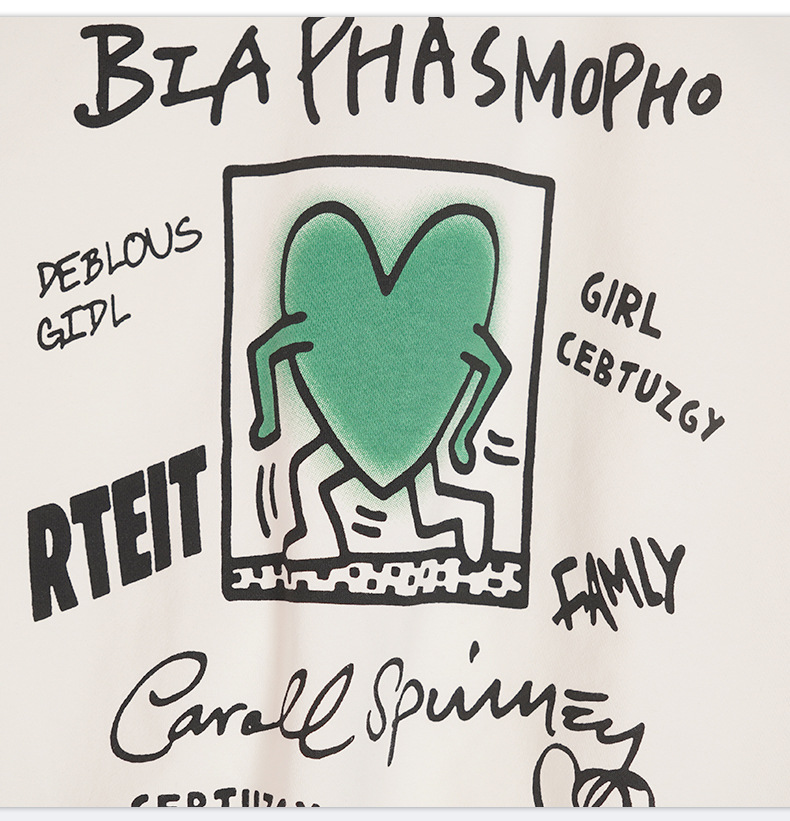 Green heart sweatshirt