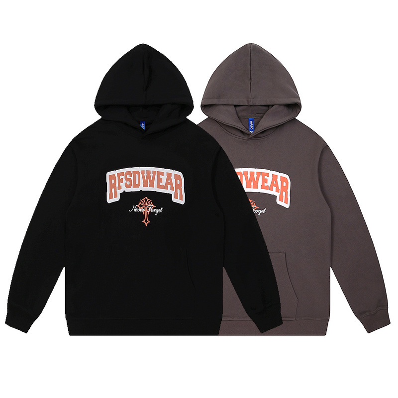 Kaisorn2024新款秋冬保暖加厚丝印字母logo连帽衫