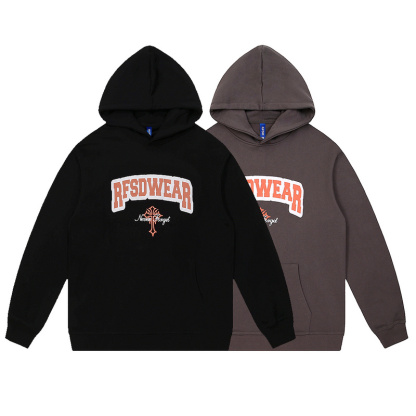 Kaisorn2024新款秋冬保暖加厚丝印字母logo连帽衫