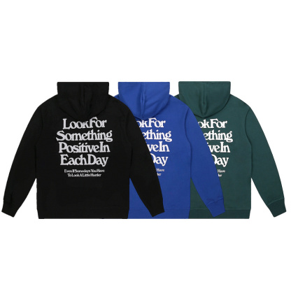 Kaisorn2024冬季上新泡芙字母logo休闲舒适连帽衫