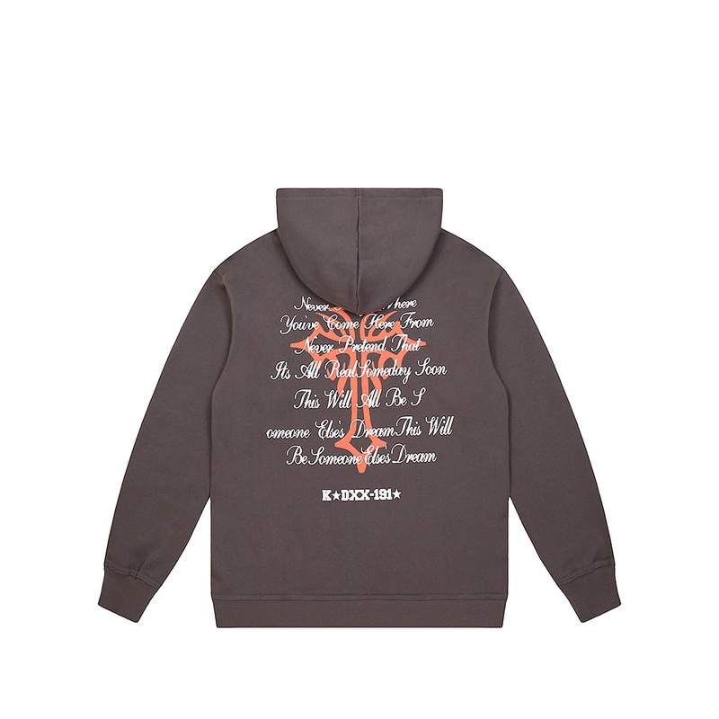 Kaisorn2024新款秋冬保暖加厚丝印字母logo连帽衫