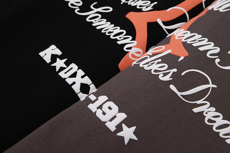 Kaisorn2024新款秋冬保暖加厚丝印字母logo连帽衫