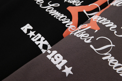 Kaisorn2024新款秋冬保暖加厚丝印字母logo连帽衫