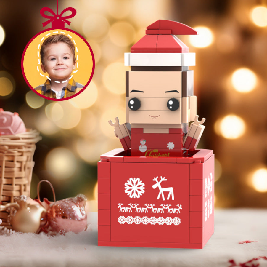 Prezenty Świąteczne Niestandardowe Figurki Z Cegieł Spersonalizowane Figurki Z Cegieł Górnej Części Ciała Mała Zabawka Z Klocków
