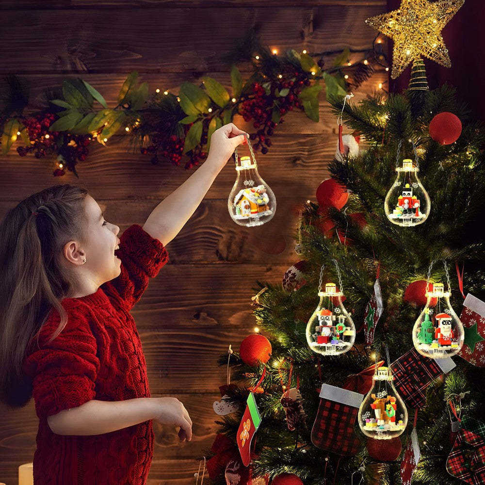 Diy Świąteczne Ozdoby Z Klocków Dla Dzieci I Rodzin X-mas Prezent Dla Rodziny - MyCustomBrickFigures