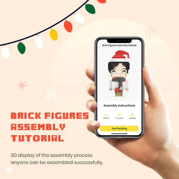 Prezenty Dla Niej Niestandardowe Figurki Z Klocków Spersonalizowane Zdjęcie Figurki Z Klocków Diy Figurki Z Klocków Stwórz Własną Małą Zabawkę Z Klocków - MyCustomBrickFigures