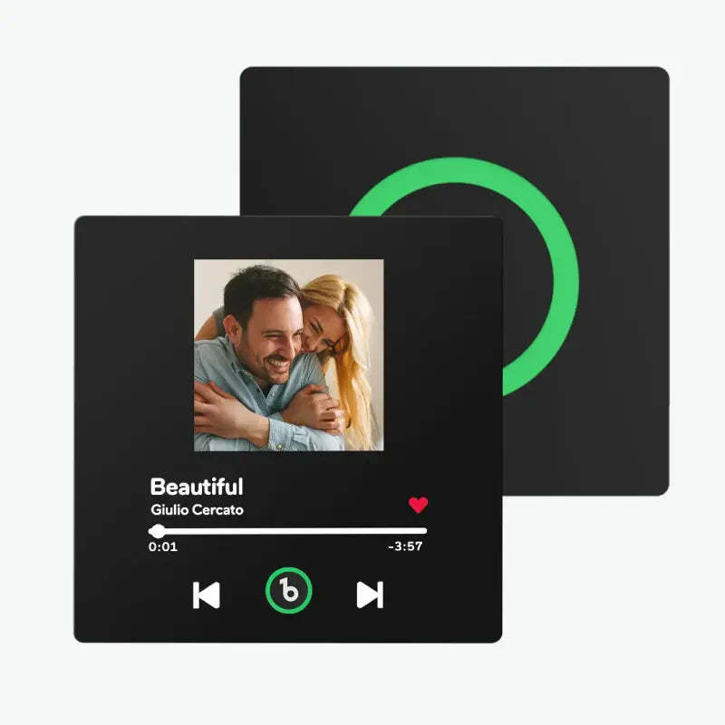 Spersonalizowany Magnes Na Lodówkę Z Muzyką Kolorowy Album Z Ramką Magnes Na Lodówkę Muzyka Na Ścianę Naklejka Ze Zdjęciem Ruch Muzyczny, Który Można Odtwarzać Prezent Dla Pary - MyCustomBrickFigures